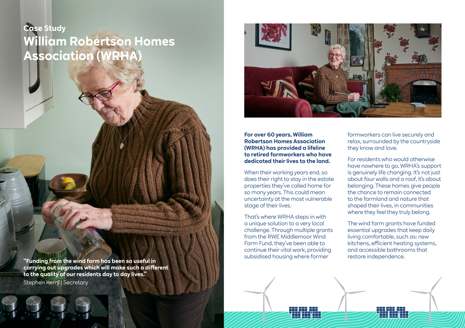 William Robertson Homes Association case study and elderly person